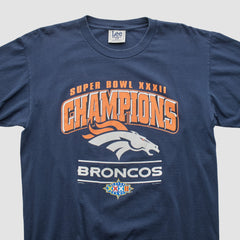 Denver Broncos Lee Sport 1998 T-shirt - Navy Vintage - Fanatics
