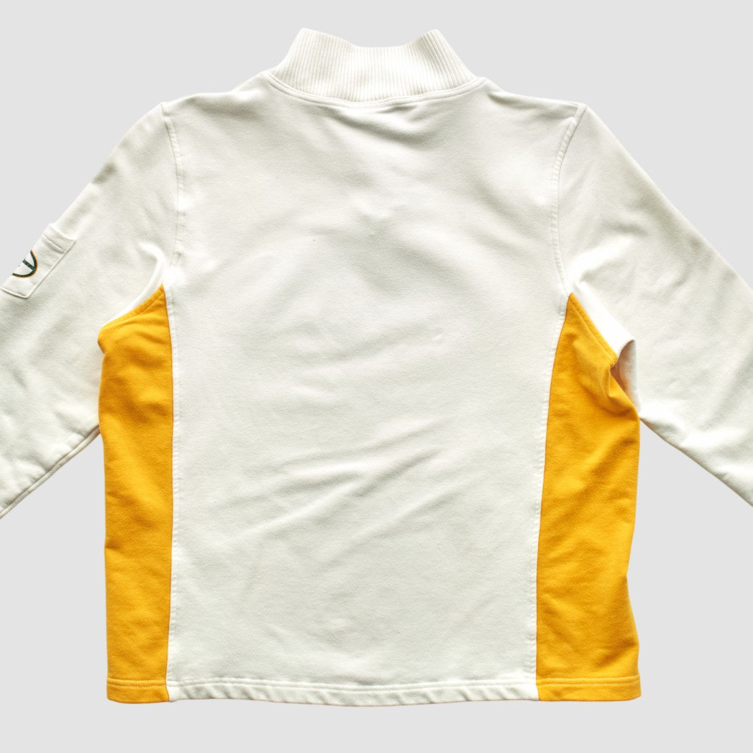Green Bay Packers Reebok 2000s 1/4 Zip Sweatshirt - White Vintage - Fanatics
