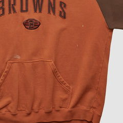 Cleveland Browns Reebok 2000s Hooded Pullover Sweatshirt - Clay Vintage - Fanatics