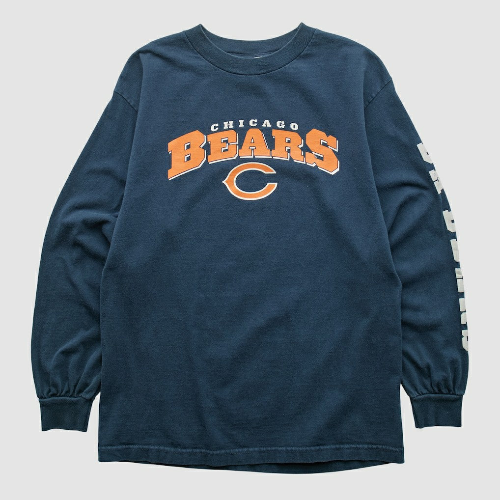 Chicago Bears NFL 2000s Long Sleeve T-shirt - Navy Vintage - Fanatics