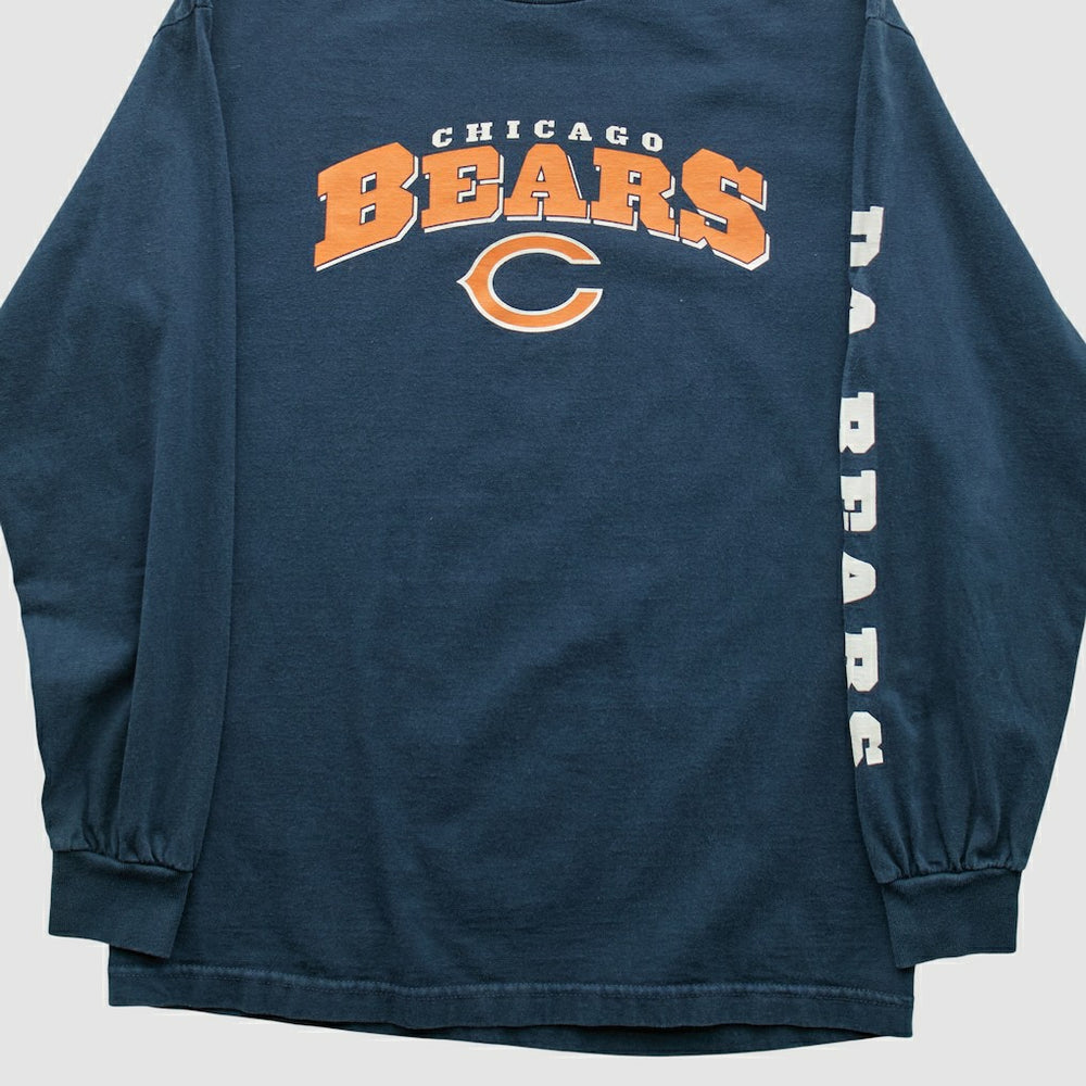 Chicago Bears NFL 2000s Long Sleeve T-shirt - Navy Vintage - Fanatics