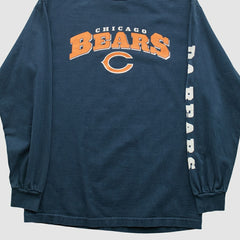 Chicago Bears NFL 2000s Long Sleeve T-shirt - Navy Vintage - Fanatics