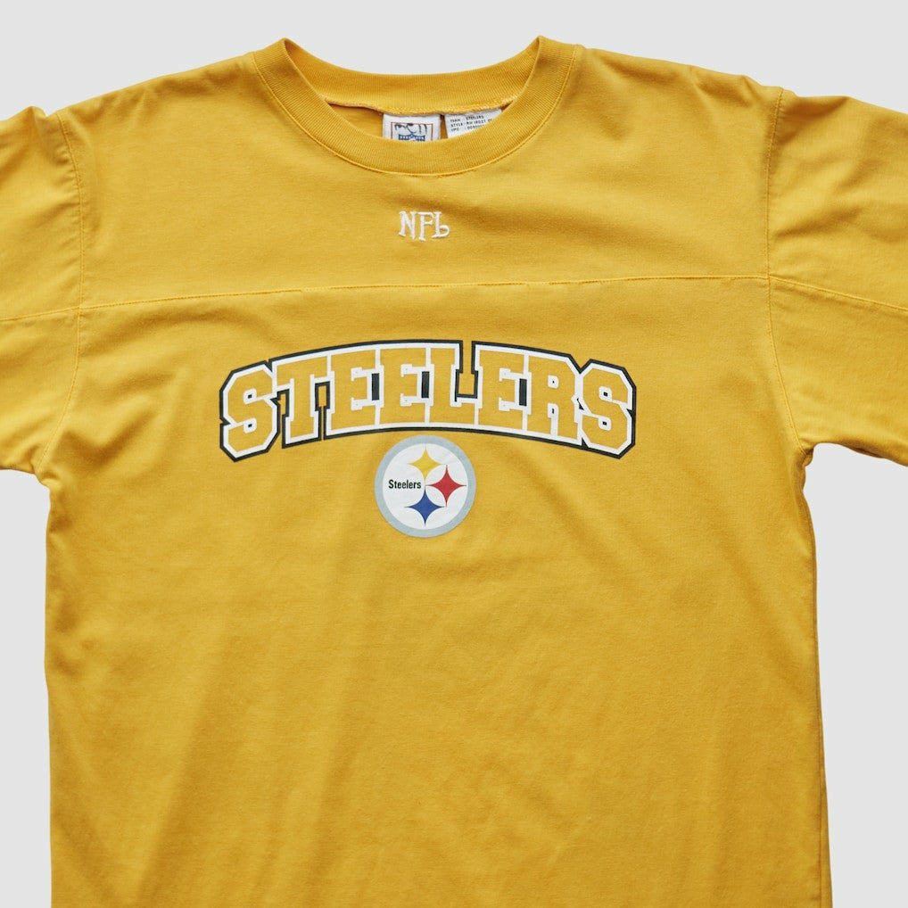 Pittsburgh Steelers NFL 2000s Long Sleeve T-shirt - Yellow Vintage - Fanatics