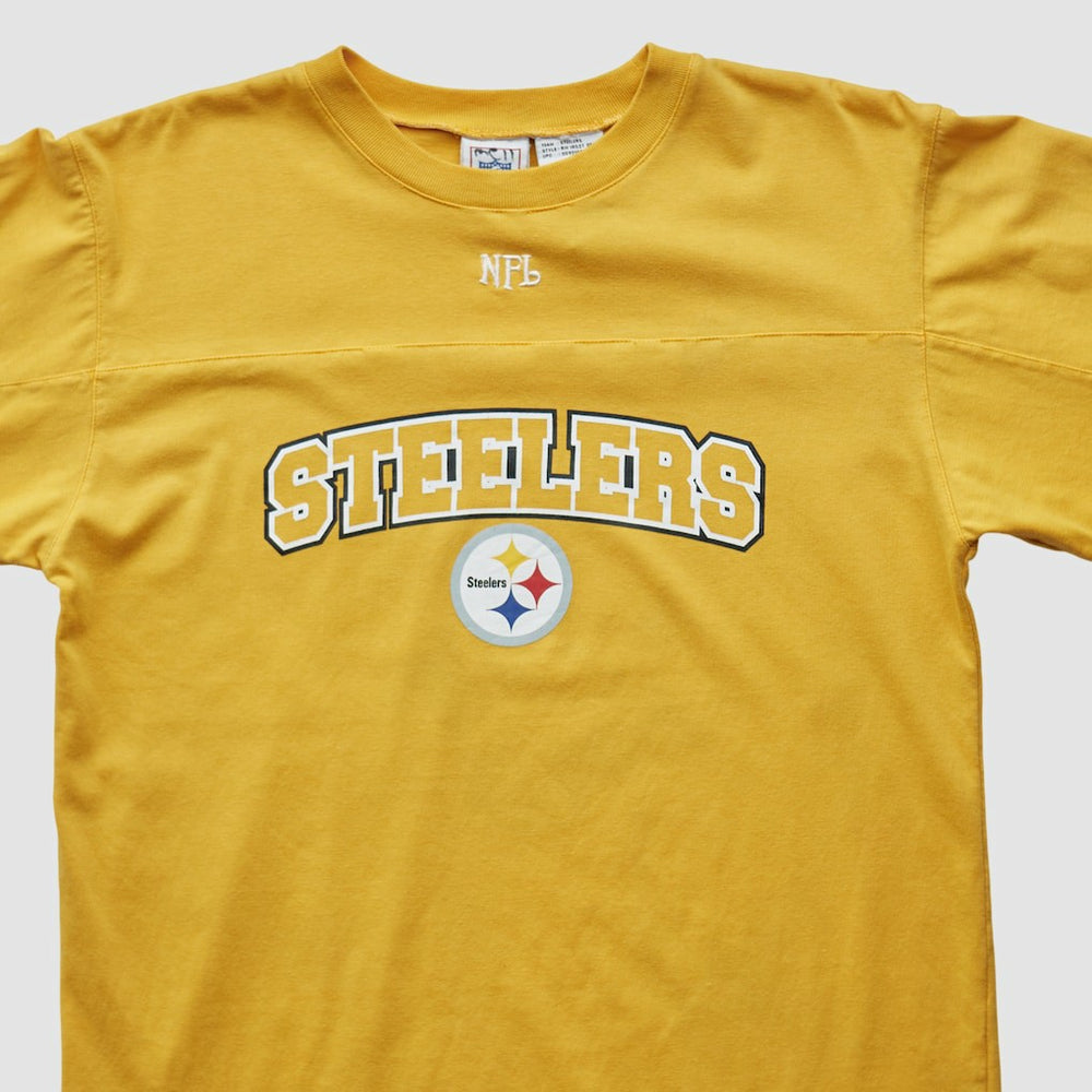 Pittsburgh Steelers NFL 2000s Long Sleeve T-shirt - Yellow Vintage - Fanatics