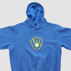 Milwaukee Brewers Majestic 2000s Hooded Pullover Sweatshirt Outlet