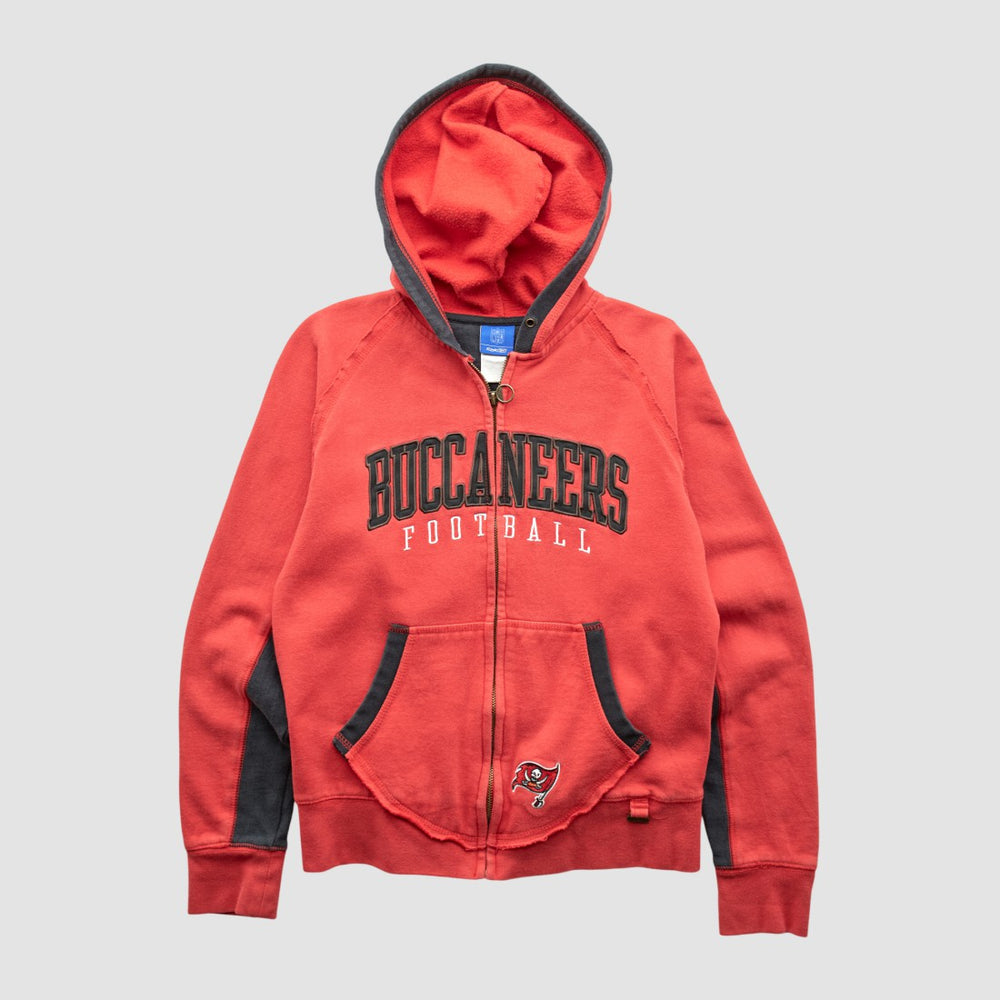 Tampa Bay Buccaneers Reebok 2000s Hooded Full Zip Sweatshirt - Red Vintage - Fanatics