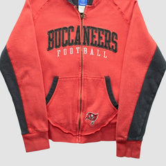 Tampa Bay Buccaneers Reebok 2000s Hooded Full Zip Sweatshirt - Red Vintage - Fanatics