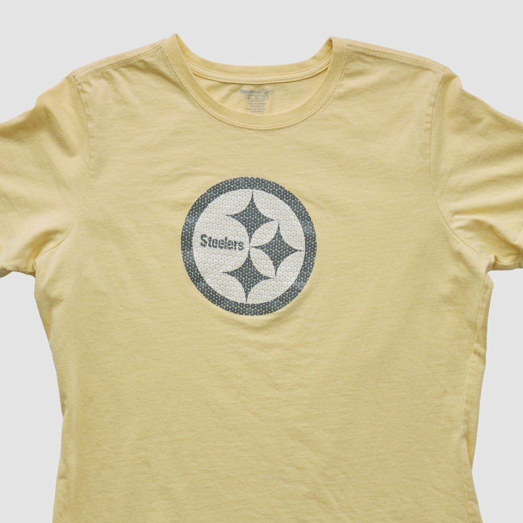Pittsburgh Steelers Reebok 2000s T-shirt - Yellow Vintage - Fanatics