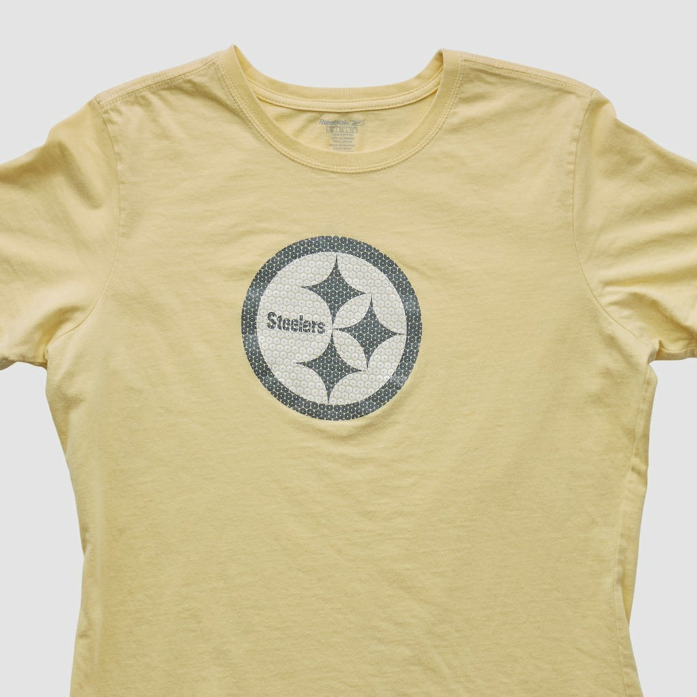 Pittsburgh Steelers Reebok 2000s T-shirt - Yellow Vintage - Fanatics