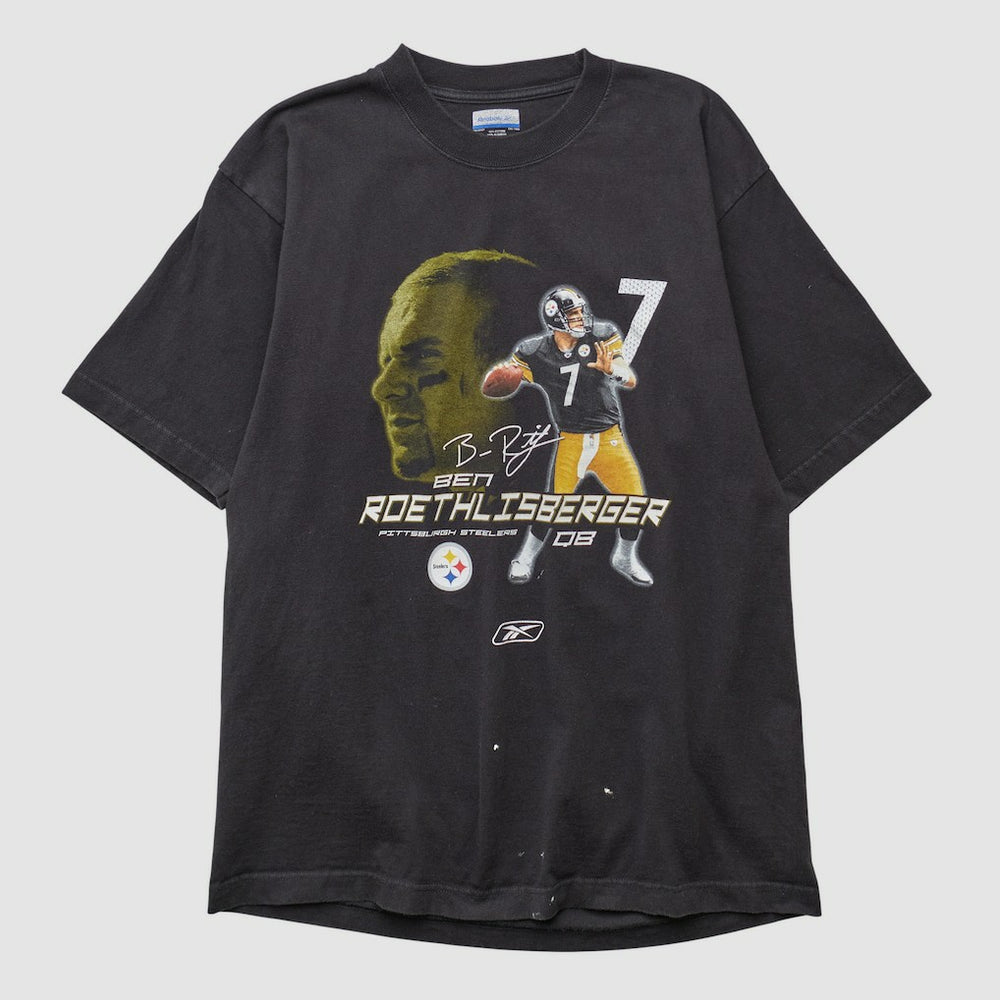 Pittsburgh Steelers Reebok 2008 T-shirt - Charcoal Vintage - Fanatics
