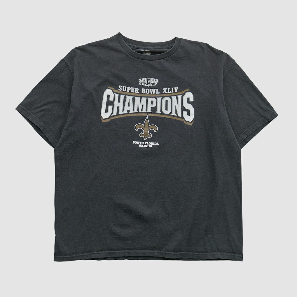 New Orleans Saints NFL 2010 T-shirt - Black Vintage - Fanatics