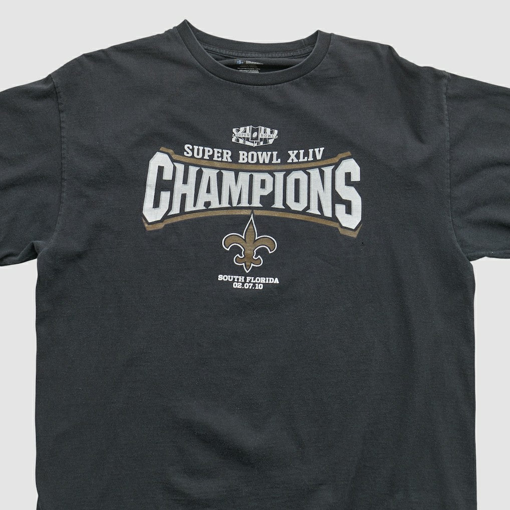 New Orleans Saints NFL 2010 T-shirt - Black Vintage - Fanatics