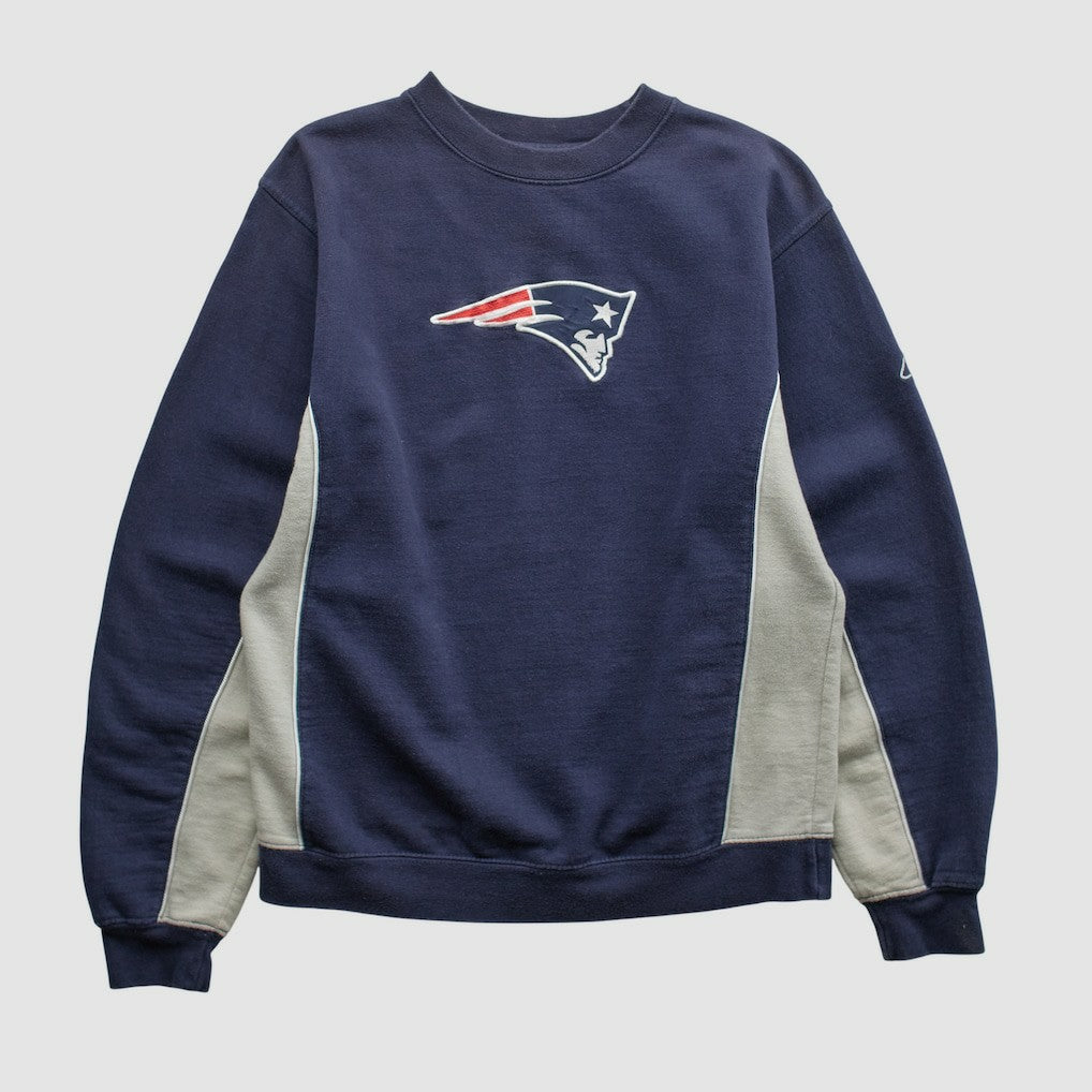New England Patriots Reebok 2000s Pullover Sweatshirt - Navy Vintage - Fanatics