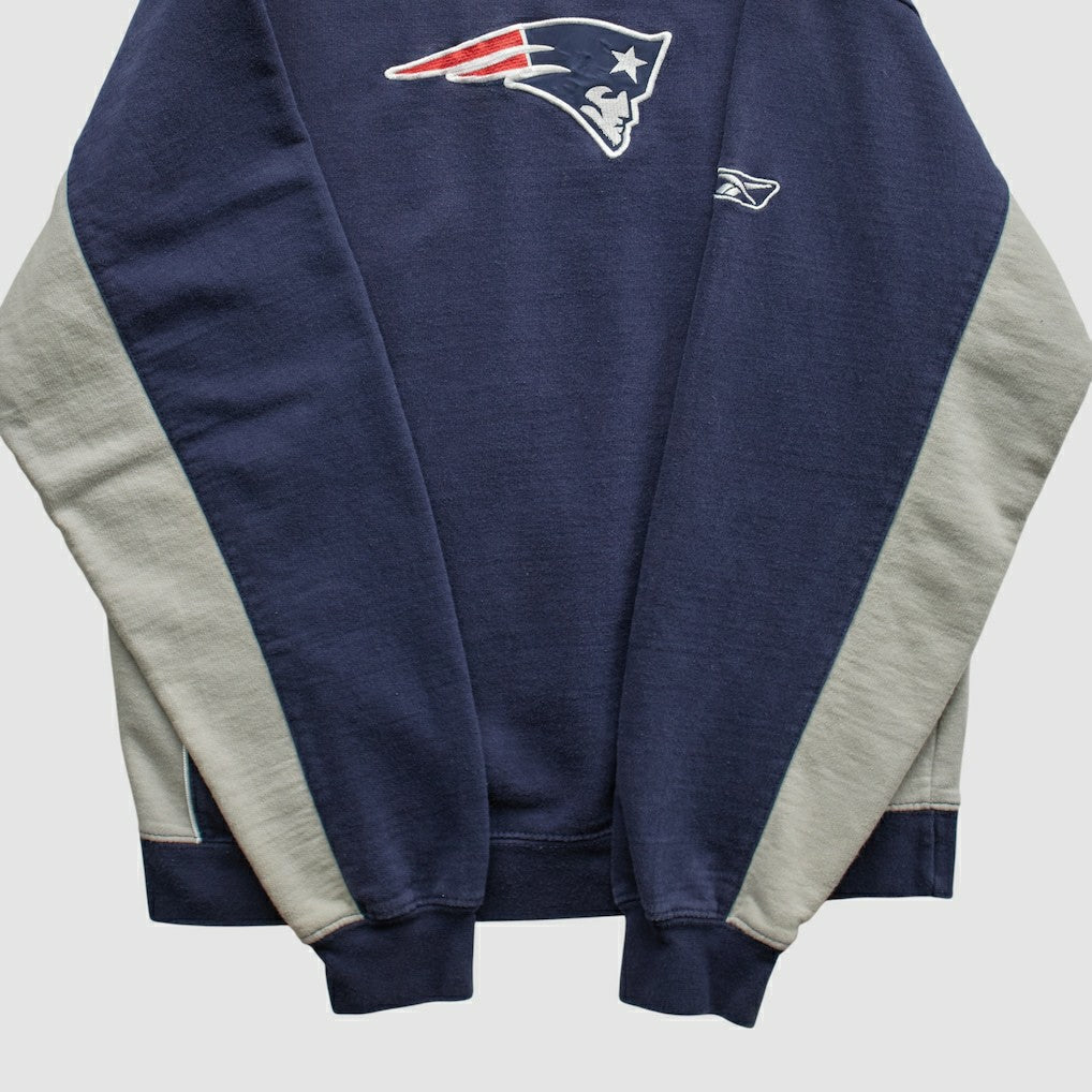 New England Patriots Reebok 2000s Pullover Sweatshirt - Navy Vintage - Fanatics