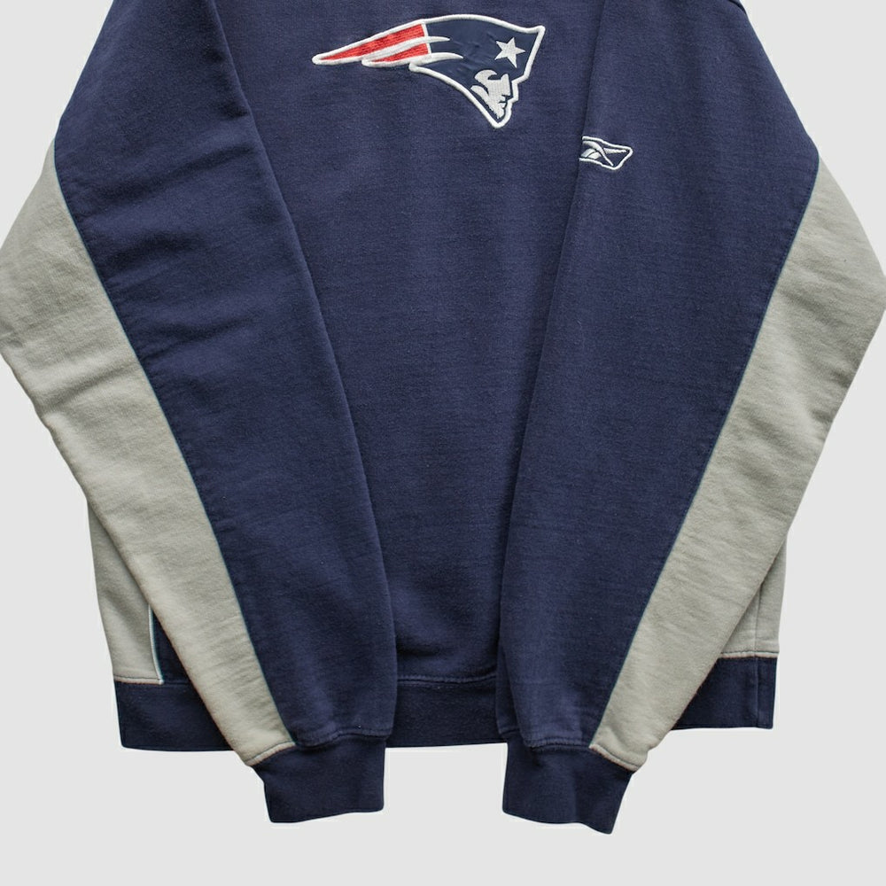 New England Patriots Reebok 2000s Pullover Sweatshirt - Navy Vintage - Fanatics