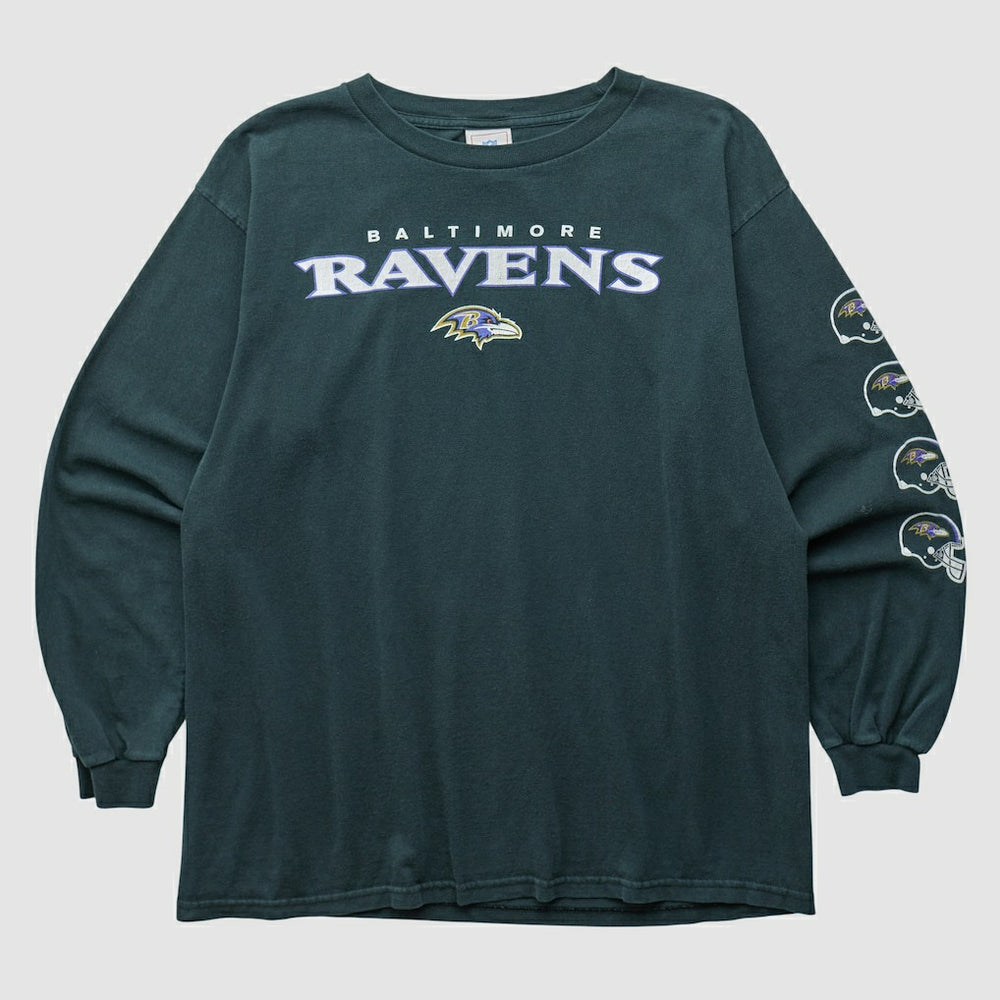 Baltimore Ravens NFL 2000s Long Sleeve T-shirt - Black Vintage - Fanatics