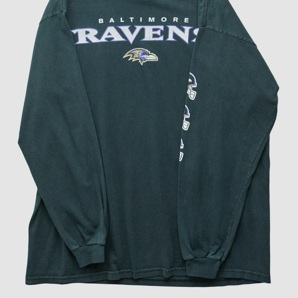 Baltimore Ravens NFL 2000s Long Sleeve T-shirt - Black Vintage - Fanatics