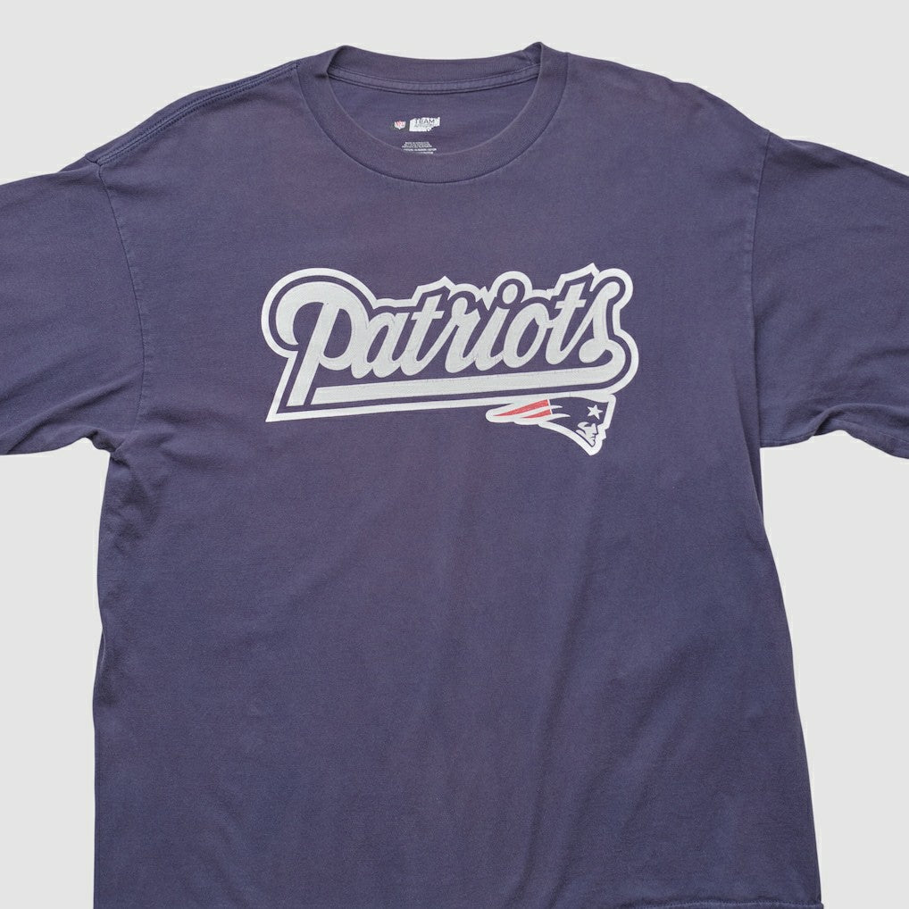 New England Patriots NFL 2000s Long Sleeve T-shirt - Navy Vintage - Fanatics