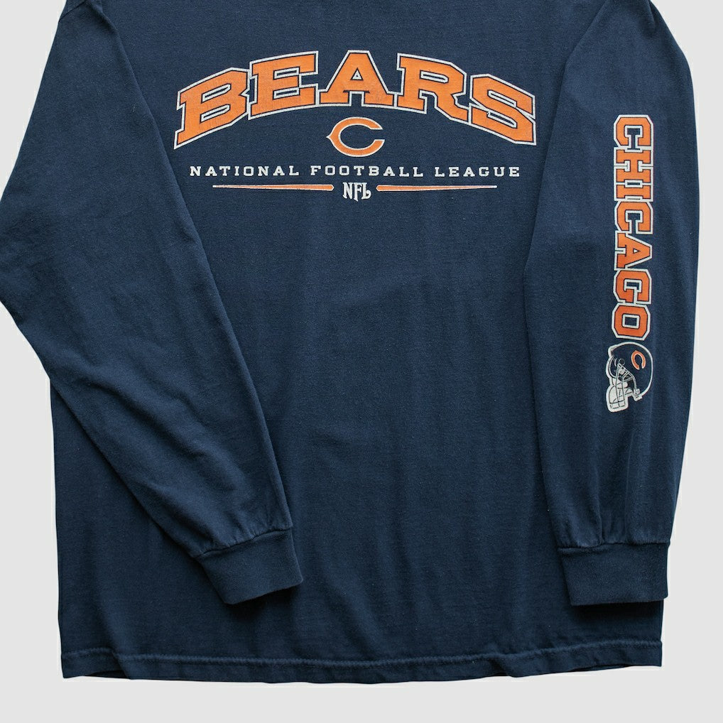 Chicago Bears NFL 2000s Long Sleeve T-shirt - Navy Vintage - Fanatics