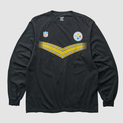 Pittsburgh Steelers Reebok 2000s Long Sleeve T-shirt - Black Vintage - Fanatics
