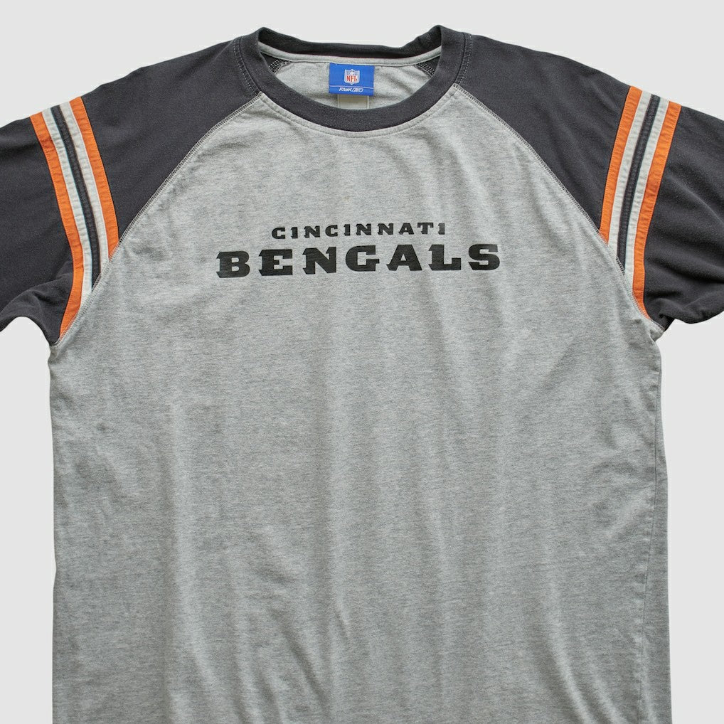 Cincinnati Bengals Reebok 2000s Long Sleeve T-shirt - Heather Gray Vintage - Fanatics