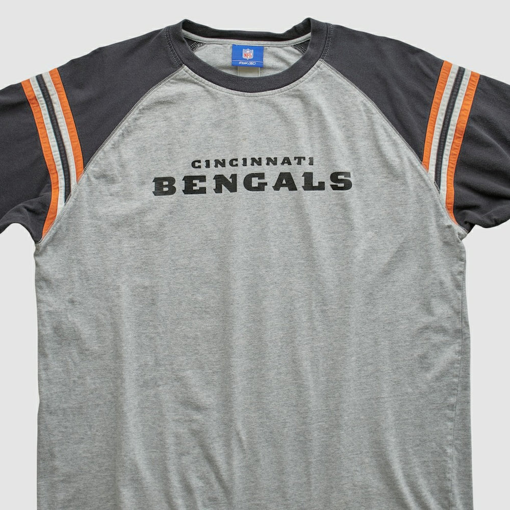 Cincinnati Bengals Reebok 2000s Long Sleeve T-shirt - Heather Gray Vintage - Fanatics
