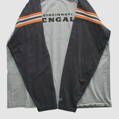Cincinnati Bengals Reebok 2000s Long Sleeve T-shirt - Heather Gray Vintage - Fanatics