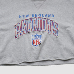 New England Patriots Champion 90s Pullover Sweatshirt - Heather Gray Vintage - Fanatics