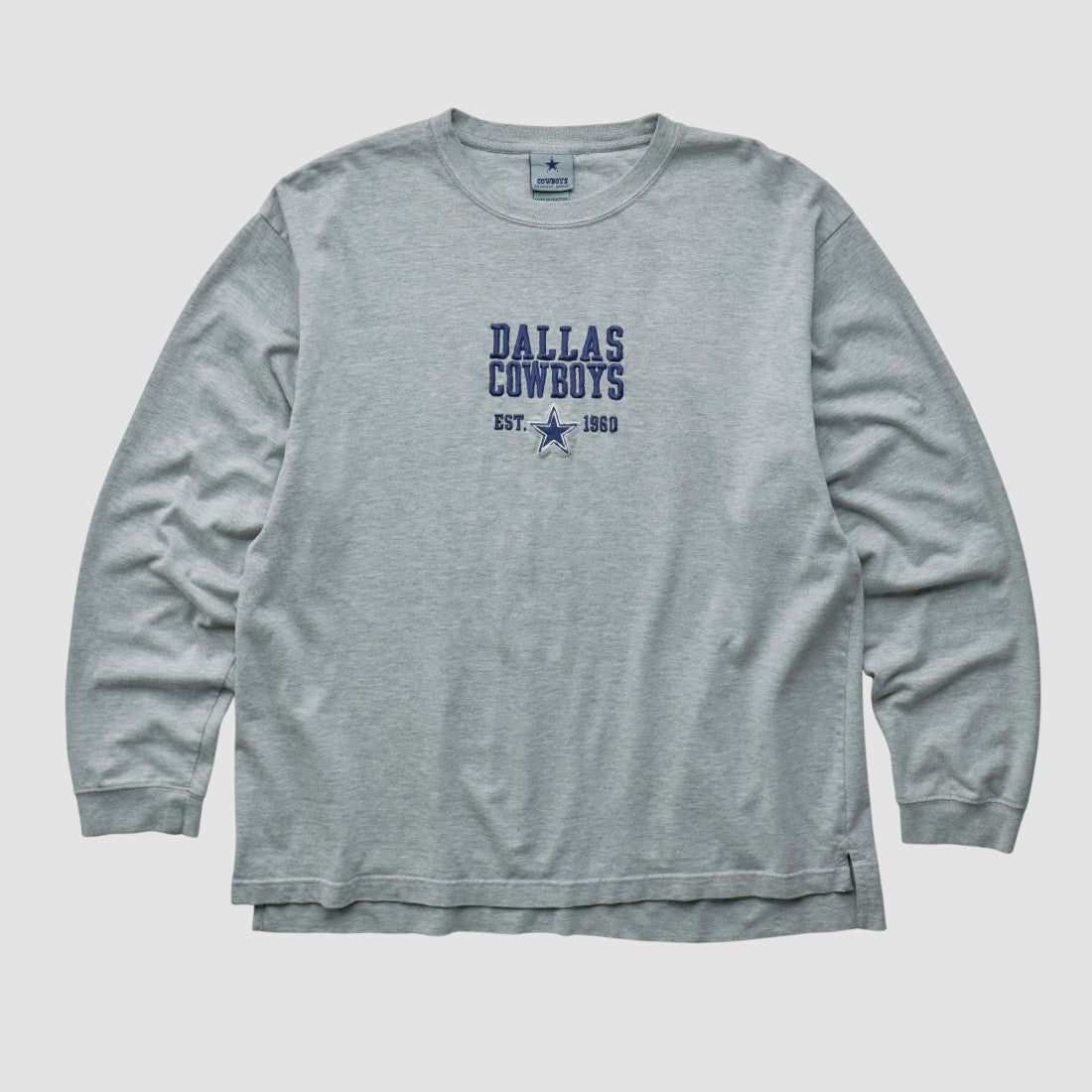 Dallas Cowboys Cowboys Authentic Apparel 2000s Long Sleeve T-shirt - Heather Gray Vintage - Fanatics