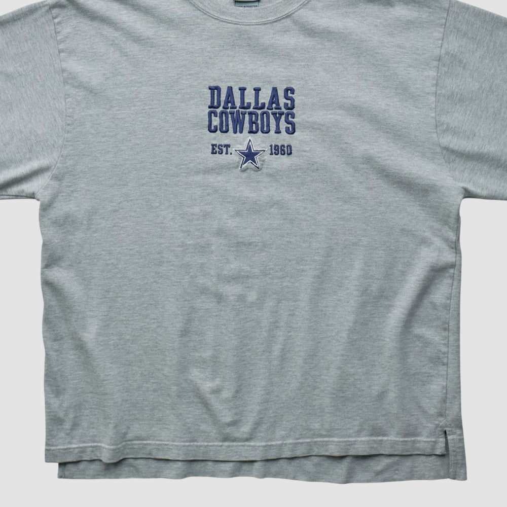Dallas Cowboys Cowboys Authentic Apparel 2000s Long Sleeve T-shirt - Heather Gray Vintage - Fanatics
