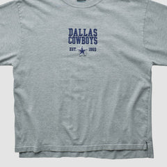 Dallas Cowboys Cowboys Authentic Apparel 2000s Long Sleeve T-shirt - Heather Gray Vintage - Fanatics