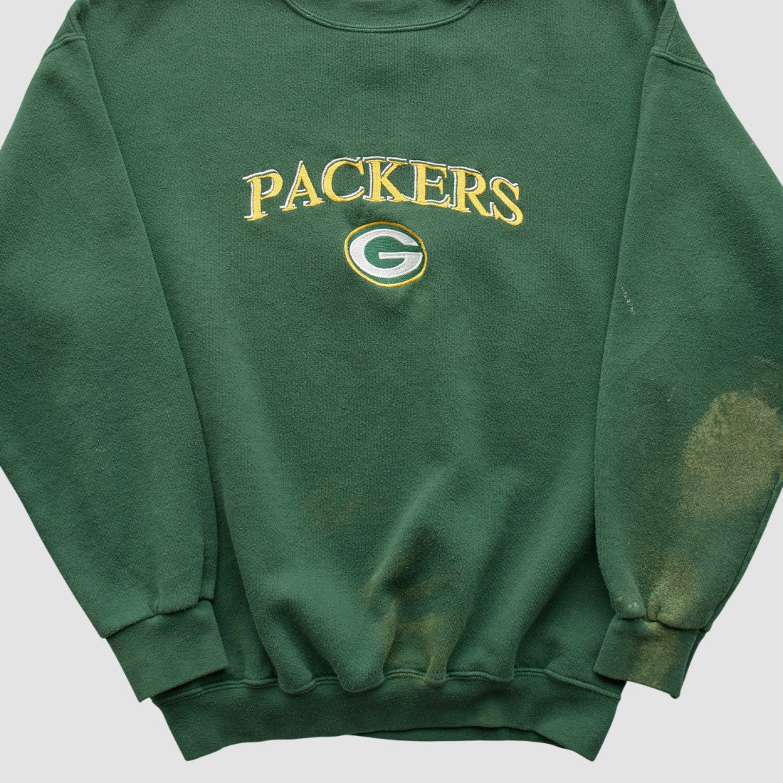 Green Bay Packers Logo Athletic Pullover Sweatshirt - Green Vintage - Fanatics