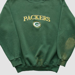 Green Bay Packers Logo Athletic Pullover Sweatshirt - Green Vintage - Fanatics