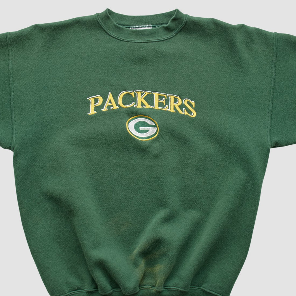 Green Bay Packers Logo Athletic Pullover Sweatshirt - Green Vintage - Fanatics