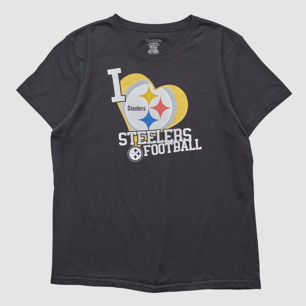 Pittsburgh Steelers Reebok 2000s T-shirt - Black Vintage - Fanatics