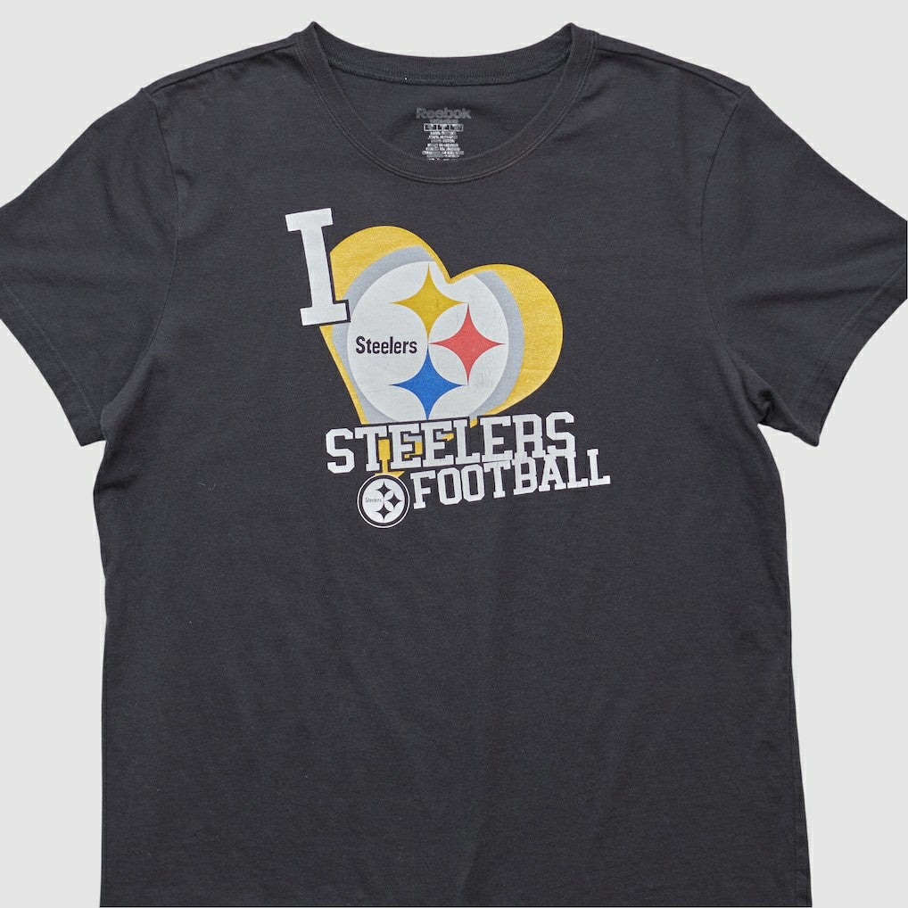Pittsburgh Steelers Reebok 2000s T-shirt - Black Vintage - Fanatics
