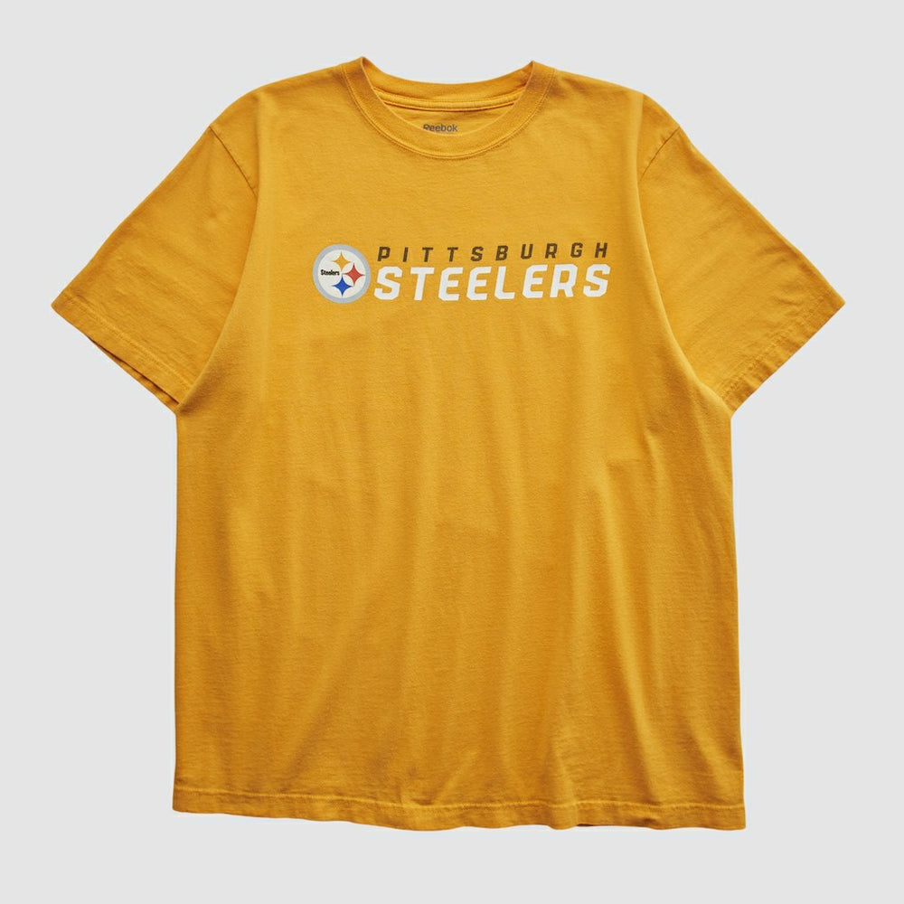 Pittsburgh Steelers Reebok 2000s T-shirt - Yellow Vintage - Fanatics