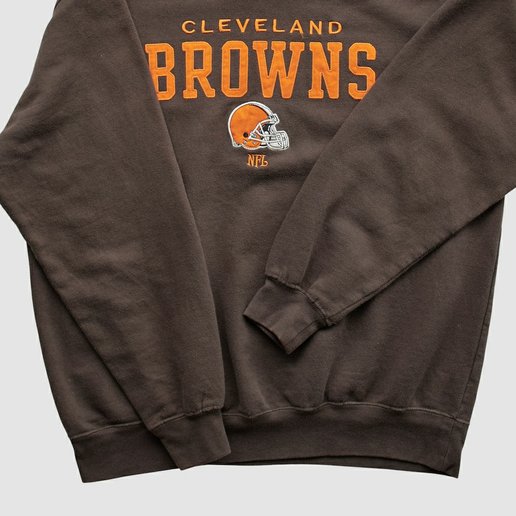Cleveland Browns NFL 2000s Pullover Sweatshirt - Brown Vintage - Fanatics