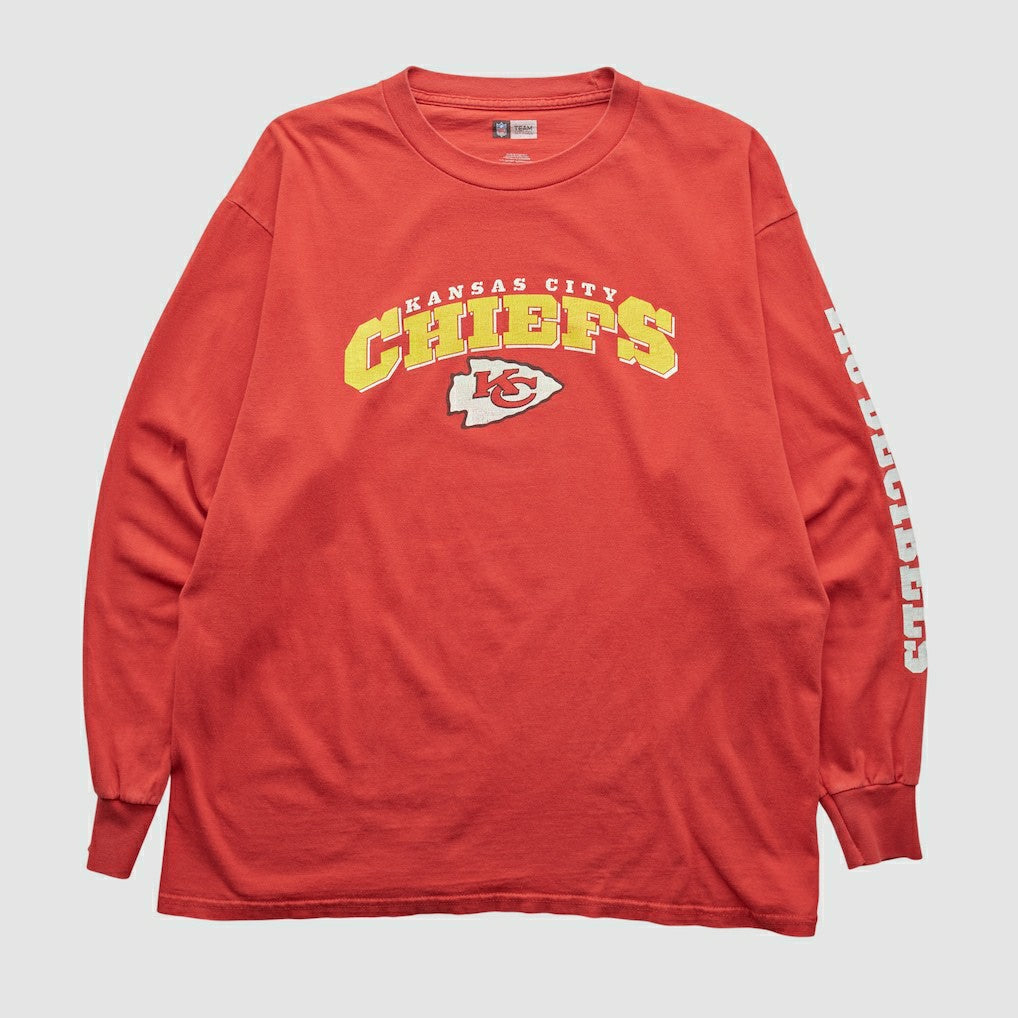 Kansas City Chiefs NFL 2000s Long Sleeve T-shirt - Red Vintage - Fanatics
