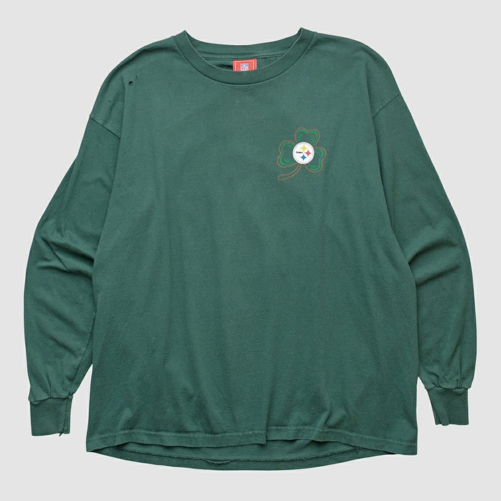 Pittsburgh Steelers NFL 2000s Long Sleeve T-shirt - Green Vintage - Fanatics