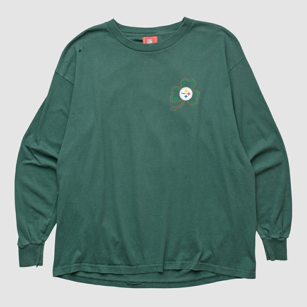 Pittsburgh Steelers NFL 2000s Long Sleeve T-shirt - Green Vintage - Fanatics
