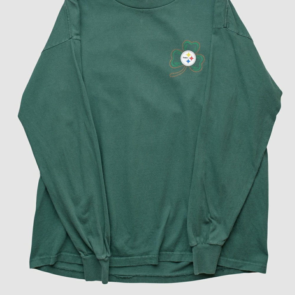 Pittsburgh Steelers NFL 2000s Long Sleeve T-shirt - Green Vintage - Fanatics