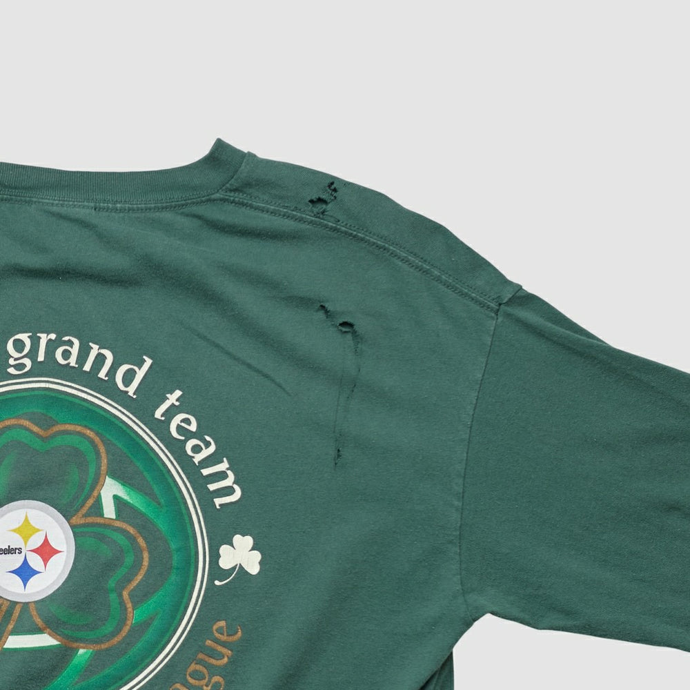 Pittsburgh Steelers NFL 2000s Long Sleeve T-shirt - Green Vintage - Fanatics