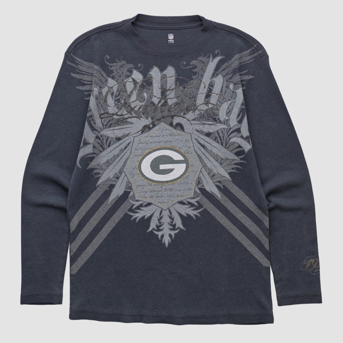 Green Bay Packers NFL 2000s Long Sleeve T-shirt - Black Vintage - Fanatics
