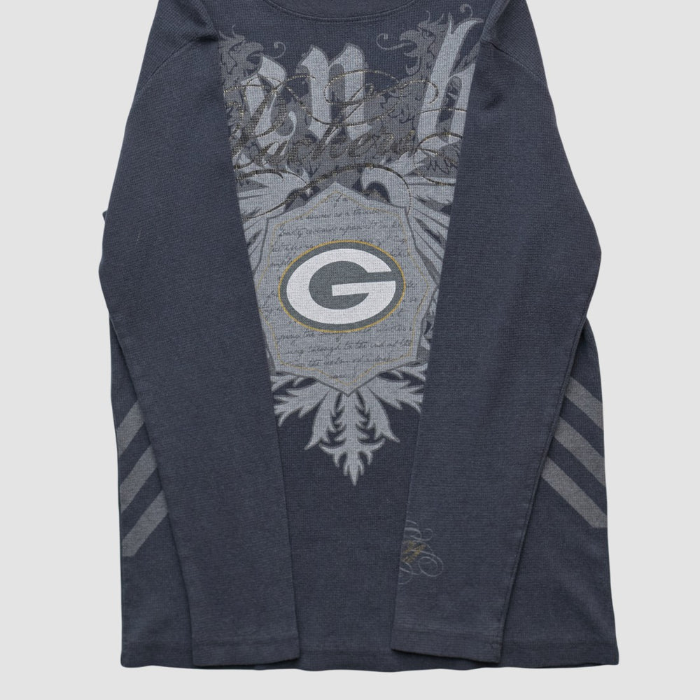 Green Bay Packers NFL 2000s Long Sleeve T-shirt - Black Vintage - Fanatics