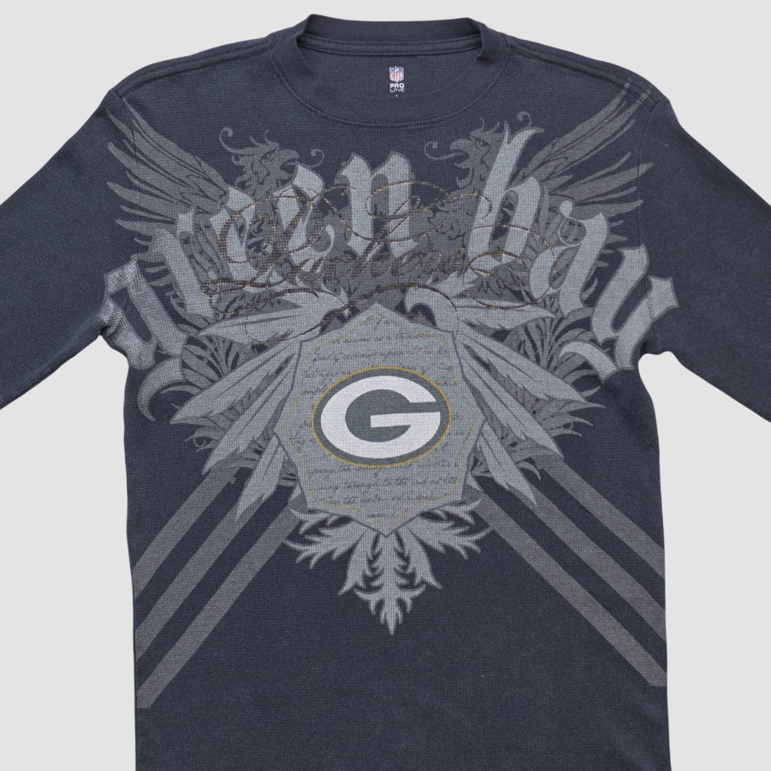 Green Bay Packers NFL 2000s Long Sleeve T-shirt - Black Vintage - Fanatics