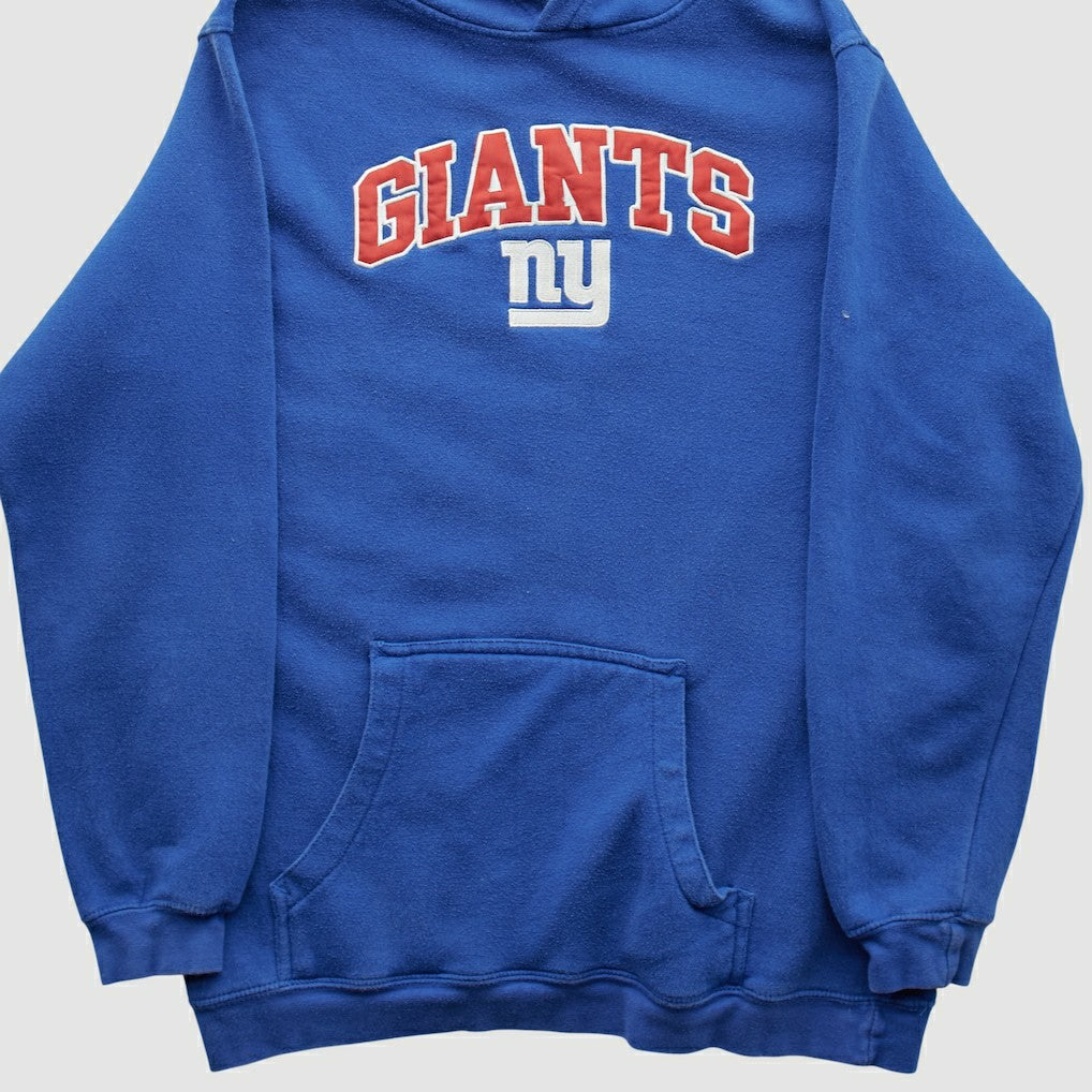 New York Giants Reebok 2000s Hooded Pullover Sweatshirt - Blue Vintage - Fanatics