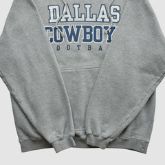 Dallas Cowboys Reebok 2000s Hooded Pullover Sweatshirt - Heather Gray Vintage - Fanatics