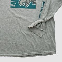 Philadelphia Eagles NFL 2000s Long Sleeve T-shirt - Heather Gray Vintage - Fanatics