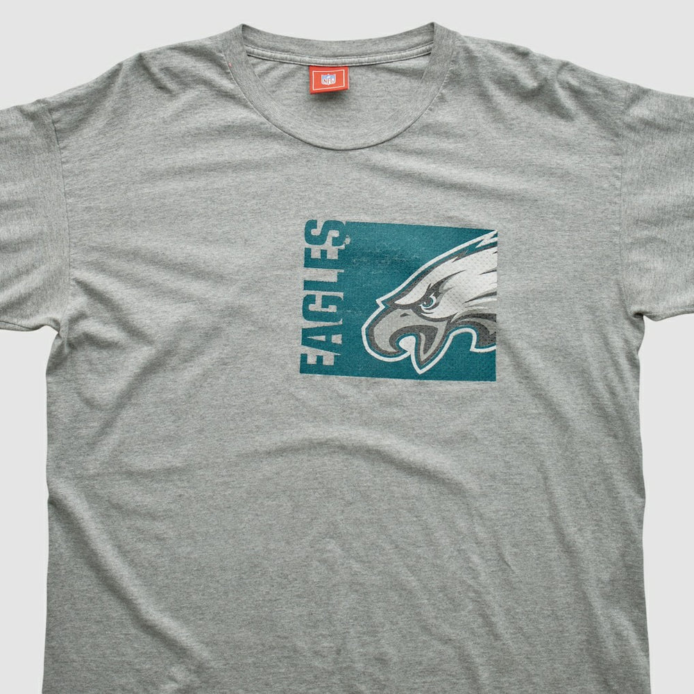 Philadelphia Eagles NFL 2000s Long Sleeve T-shirt - Heather Gray Vintage - Fanatics